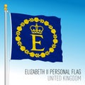 Queen Elizabeth the second personal historical flag, UK