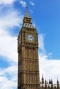 The Queen Elizabeth Tower, Containing Big Ben Royalty Free Stock Photo