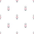 Queen guard soldiers cute seamless vector pattern. Royalty Free Stock Photo