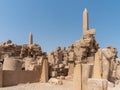 Queen Hatshepsut obelisk in the precincts of the Amun temple in Karnak , Egypt Royalty Free Stock Photo