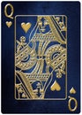 Queen of Hearts playing card Royalty Free Stock Photo