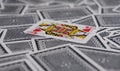 Queen of hearts playing cards Royalty Free Stock Photo