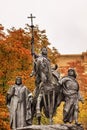 Queen Isabella Statue Marching into Granada 1492 Madrid Spain Royalty Free Stock Photo