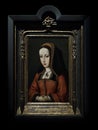 Queen Juana I of Castile portrait. Anonymous, XVI century, Oil on panel