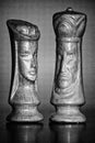 Queen and King Chess Pieces