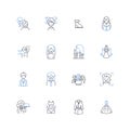 Queen line icons collection. Sovereign, Monarch, Royal, Majesty, Regal, Crown, Thr vector and linear illustration