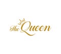 the queen typographic logo