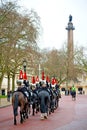 for queen in london horse and cavalry