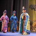 The queen and maids-Beijing Opera: Farewell to my concubine Royalty Free Stock Photo