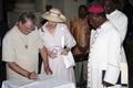 Queen Margrethe II of Denmark and Henrik prince consort of Denmarkin Zanzibar Royalty Free Stock Photo