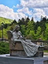 Queen Maria - Peles Castle - different details - Romania - statue Royalty Free Stock Photo