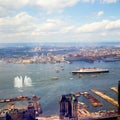 1967 Queen Mary leaves NYC for last time.