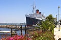 The Queen Mary Long Beach California. Royalty Free Stock Photo