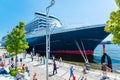 Queen Mary 2 - the luxurious cruise liner in Hamburg