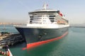 Queen mary 2 at port