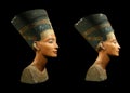 Queen Nefertiti Isolated on Black Royalty Free Stock Photo