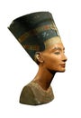 Queen Nefertiti Isolated on White Royalty Free Stock Photo