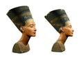 Queen Nefertiti Isolated on White Royalty Free Stock Photo