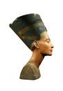 Queen Nefertiti Isolated on White Royalty Free Stock Photo