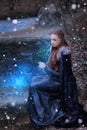 queen of the north.princess in the fantasy land of game of thrones Royalty Free Stock Photo