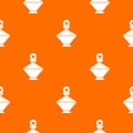 Queen perfume pattern vector orange Royalty Free Stock Photo