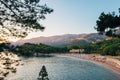 The Queen`s Beach near Villa Milocer in Montenegro