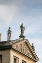 Queen`s College, High Street, Oxford UK 18/07/2019 Front face onto the High Royalty Free Stock Photo