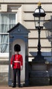 Queen's Guard outside Buckingham Palace in London Royalty Free Stock Photo
