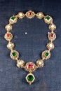 Queen`s Necklace Jewels at Royal Residenz Treasury, Munich, Germany