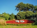 Queen's Ninetieth Birthday Garden Display Royalty Free Stock Photo