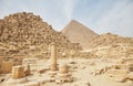 The Queen's Pyramids Outside the Great Pyramid of Khufu