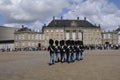 QUEEN`S ROYAL GUARDS CHANGE AT AMALIEMBORG PALACE