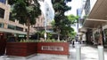 Queen Street Mall offers a unique open air shopping experience, over 500 specialty stores, the image show the entrance walkway