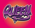 Queen Style Graffiti Hip Hop Characters Royalty Free Stock Photo