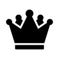 Queen glyph flat vector icon Royalty Free Stock Photo