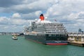 Queen Victoria cruise ship Southampton Docks England UK Royalty Free Stock Photo