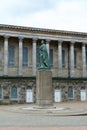 Queen Victoria Statue with Birmingham Town Hall in Background Royalty Free Stock Photo