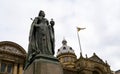 Queen Victoria Statue with Dome of Council House Birmingham Royalty Free Stock Photo