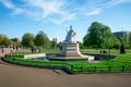 Queen Victoria statue in Kensington Gardens in London Royalty Free Stock Photo