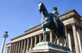 Queen Victoria Statue outside St. George's Hall in Liverpool Royalty Free Stock Photo