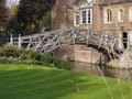 Queens ' College mathematical bridge in Cambridge Royalty Free Stock Photo