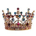 Queens crown isolated on transparent background Royalty Free Stock Photo