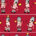 QUEENS GUARD SEAMLESS REPEAT PATTERN TILE
