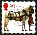 Queens Horse UK Postage Stamp Royalty Free Stock Photo