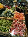 Vegetables for Sale in a Vegetable Market Stall on Liberty Avenue, Queens, New York