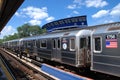 Queens, NY: #7 Flushing Line Subway Train Royalty Free Stock Photo