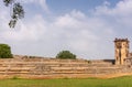 Queens Palace platform with watchtower at Zanana Enclosure, Hampi, Karnataka, India