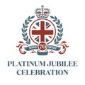 The Queens Platinum Jubilee Celebration 1952 - 2022 vector illustration