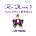 The Queens Platinum Jubilee crown celebration poster of Queen Elizabeth