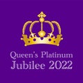 The Queens Platinum Jubilee 2022 - In 2022, Her Majesty The Queen will become the first British Monarch to celebrate a Platinum Royalty Free Stock Photo